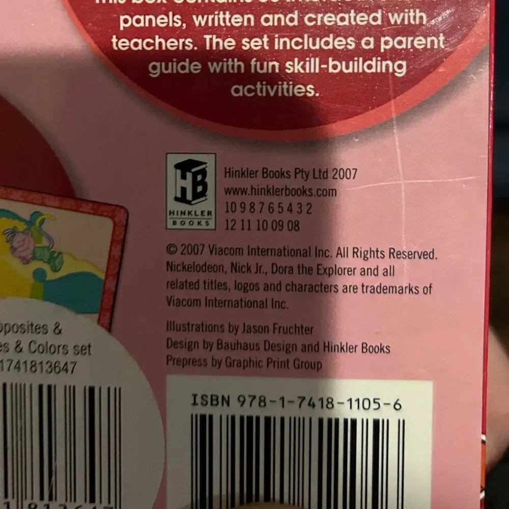 Y2K Dora the Explorer Opposites Flash Cards